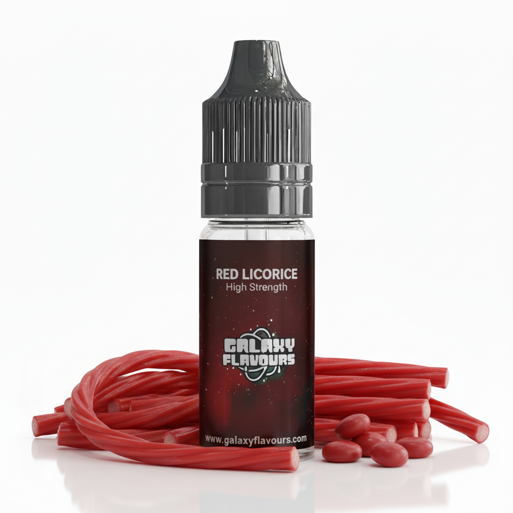 Galaxy Flavours Red Liquorice Food Flavouring Concentrate 10ml – Professional High Strength, Vegan, Gluten-Free