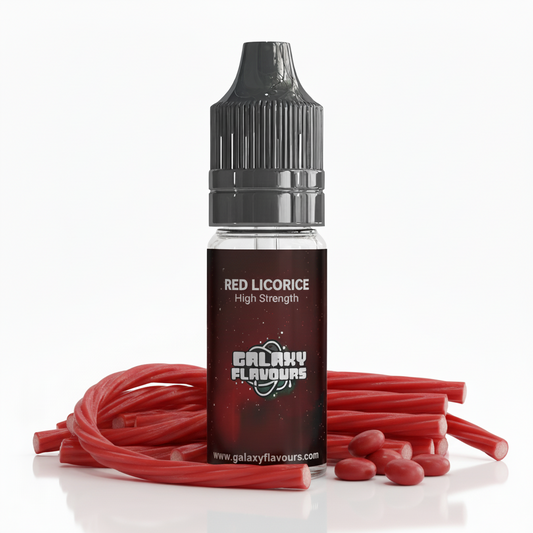 Galaxy Flavours Red Liquorice Food Flavouring Concentrate 10ml – Professional High Strength, Vegan, Gluten-Free