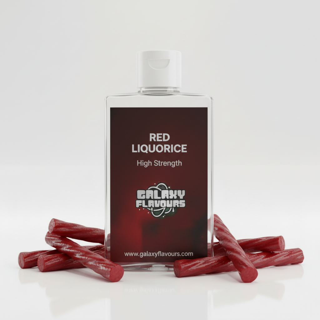 Galaxy Flavours Red Liquorice Food Flavouring Concentrate – Professional High Strength, Vegan, Gluten-Free