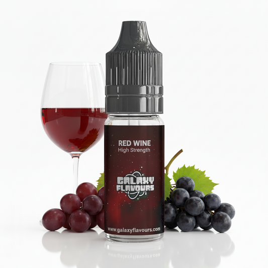 Galaxy Flavours Red Wine Food Flavouring Concentrate 10ml – Professional High Strength, Vegan, Gluten-Free