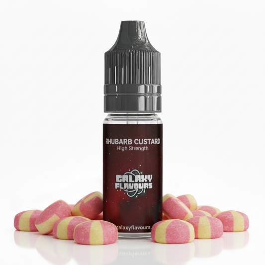 Galaxy Flavours Rhubarb Custard Food Flavouring Concentrate 10ml – Professional High Strength, Vegan, Gluten-Free