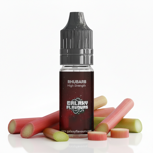 Galaxy Flavours Rhubarb Food Flavouring Concentrate 10ml – Professional High Strength, Vegan, Gluten-Free