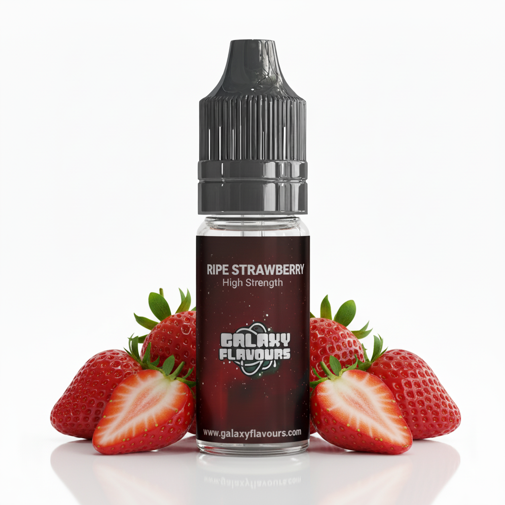Galaxy Flavours Ripe Strawberry Food Flavouring Concentrate 10ml – Professional High Strength, Vegan, Gluten-Free