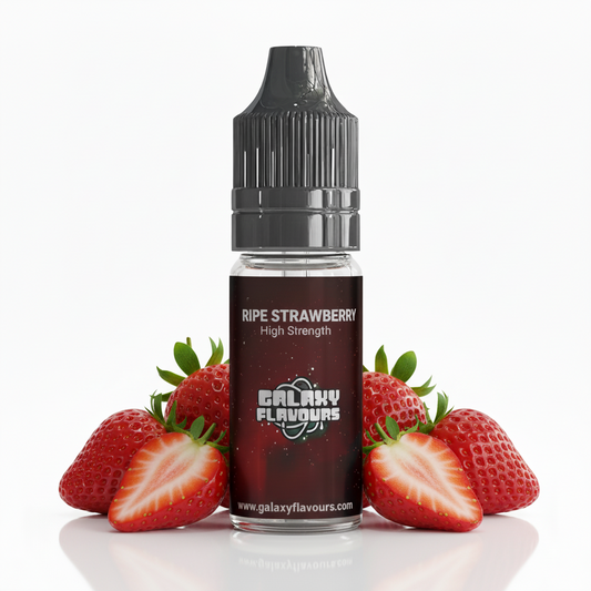 Galaxy Flavours Ripe Strawberry Food Flavouring Concentrate 10ml – Professional High Strength, Vegan, Gluten-Free