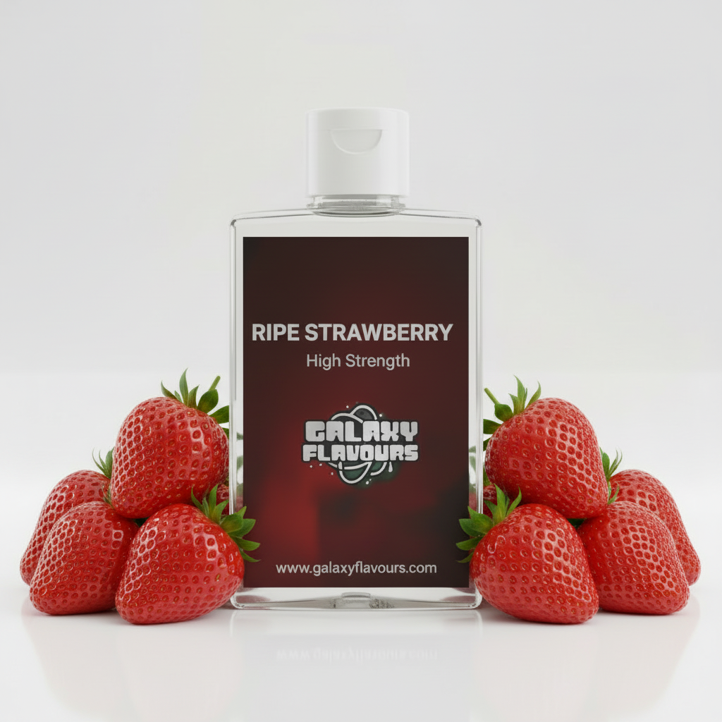 Galaxy Flavours Ripe Strawberry Food Flavouring Concentrate – Professional High Strength, Vegan, Gluten-Free