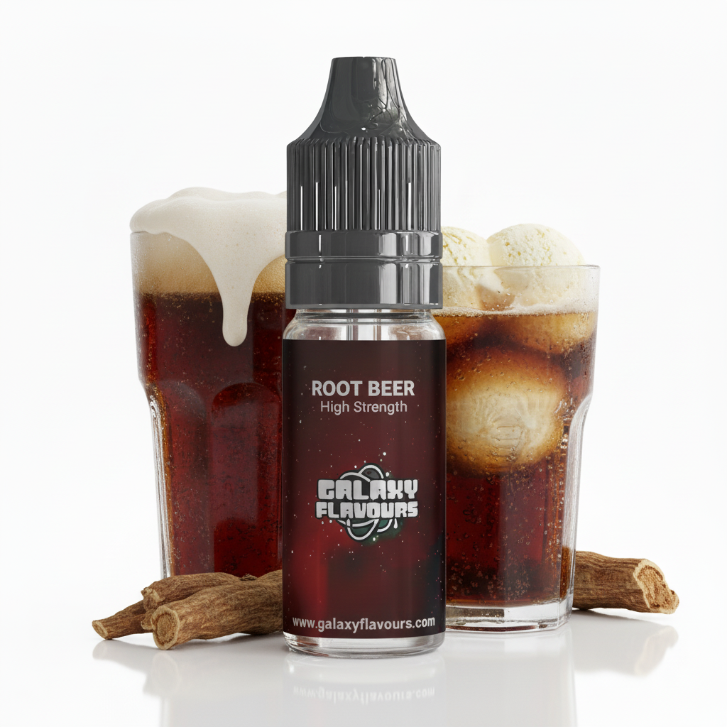 Galaxy Flavours Root Beer Food Flavouring Concentrate 10ml – Professional High Strength, Vegan, Gluten-Free