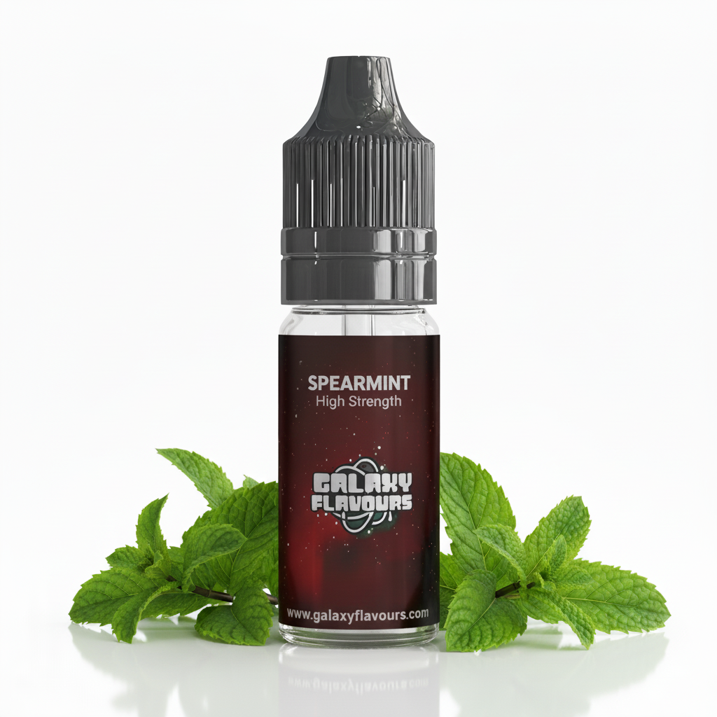 Galaxy Flavours Spearmint Food Flavouring Concentrate 10ml – Professional High Strength, Vegan, Gluten-Free