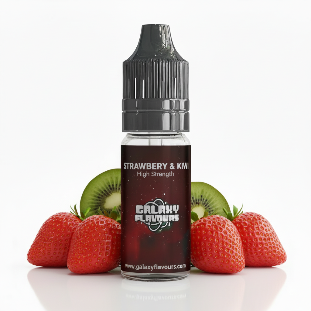 Galaxy Flavours Kiwi and Strawberry Food Flavouring Concentrate 10ml – Professional High Strength, Vegan, Gluten-Free