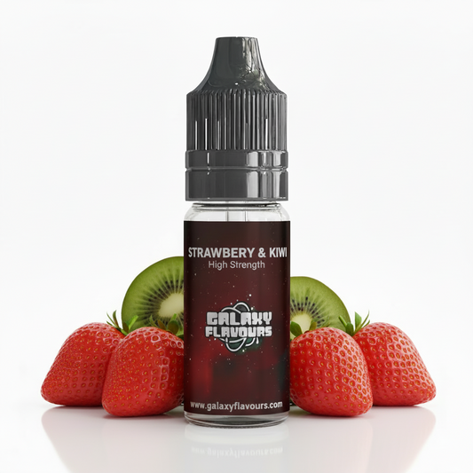 Galaxy Flavours Kiwi and Strawberry Food Flavouring Concentrate 10ml – Professional High Strength, Vegan, Gluten-Free