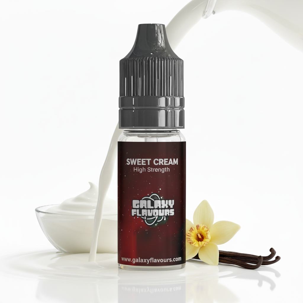 Galaxy Flavours Sweet Cream Food Flavouring Concentrate 10ml – Professional High Strength, Vegan, Gluten-Free