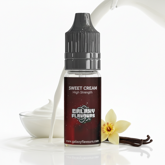 Galaxy Flavours Sweet Cream Food Flavouring Concentrate 10ml – Professional High Strength, Vegan, Gluten-Free