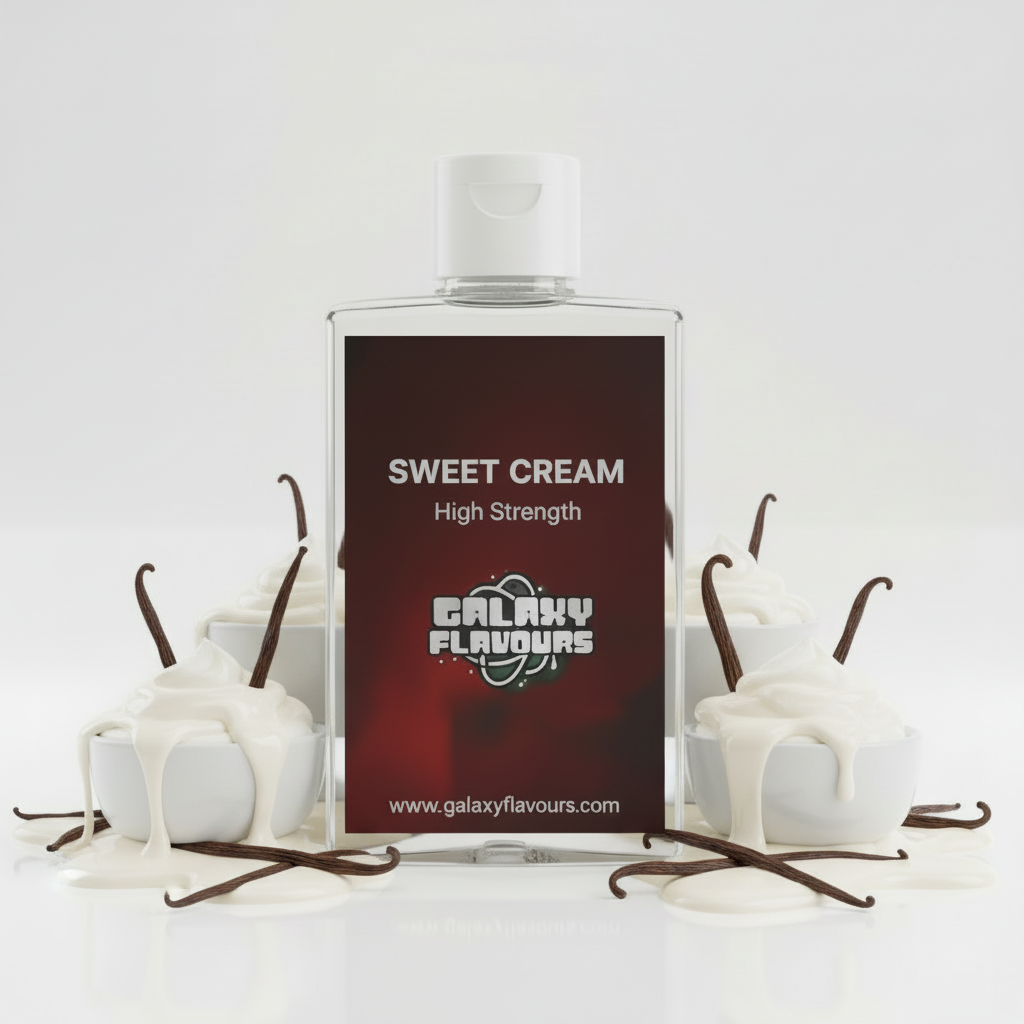 Galaxy Flavours Sweet Cream Food Flavouring Concentrate – Professional High Strength, Vegan, Gluten-Free