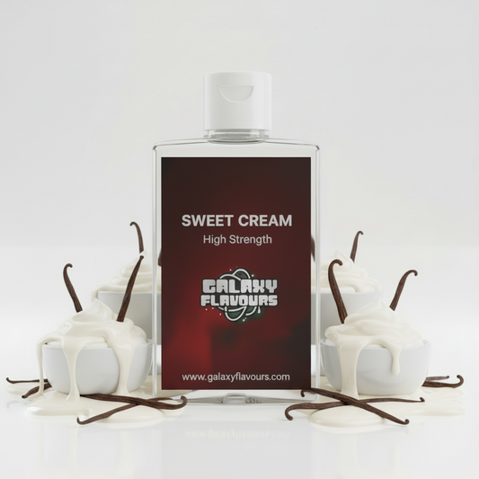 Galaxy Flavours Sweet Cream Food Flavouring Concentrate – Professional High Strength, Vegan, Gluten-Free