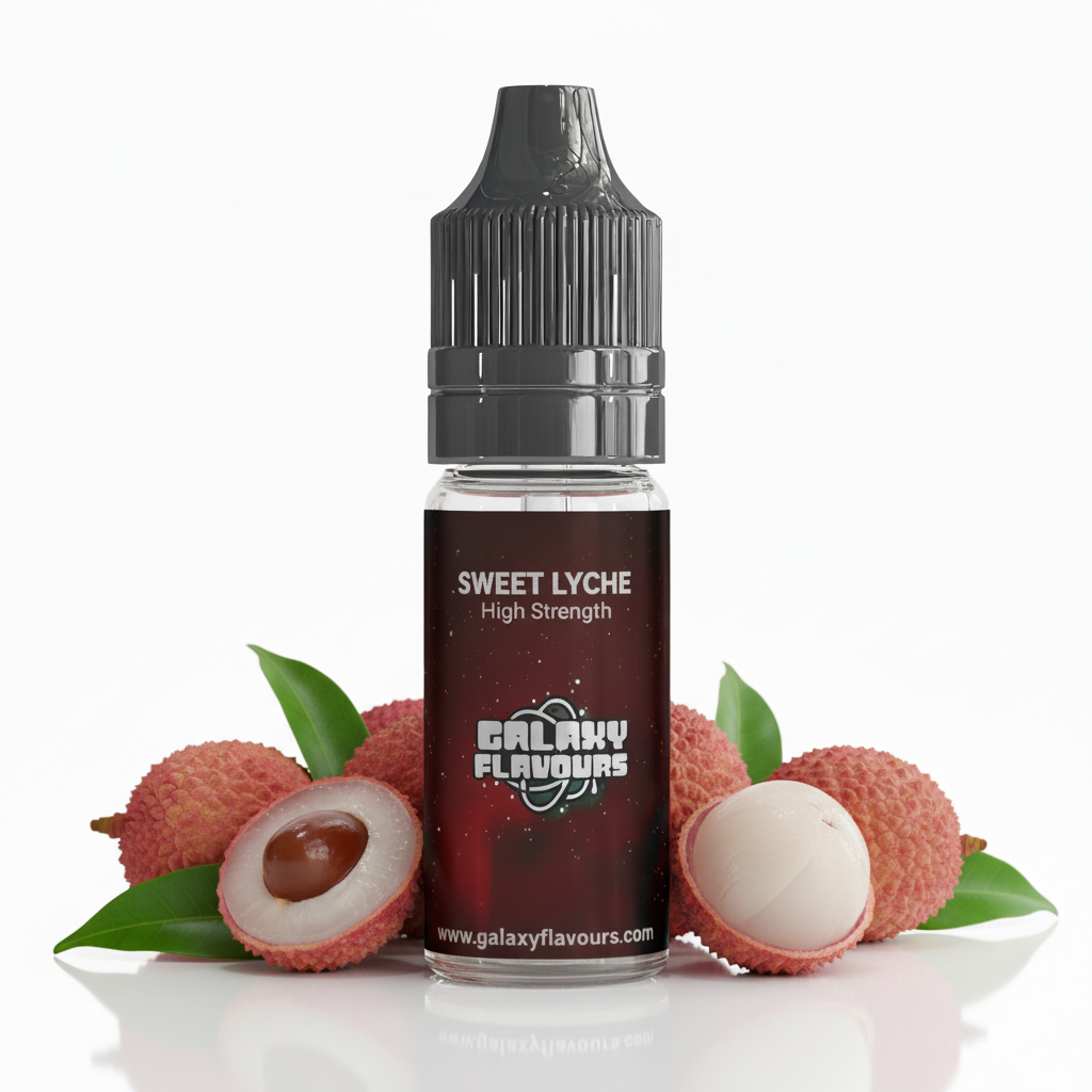 Galaxy Flavours Sweet Lychee Food Flavouring Concentrate 10ml – Professional High Strength, Vegan, Gluten-Free