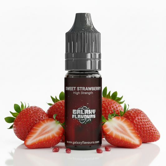 Galaxy Flavours Sweet Strawberry Food Flavouring Concentrate 10ml – Professional High Strength, Vegan, Gluten-Free