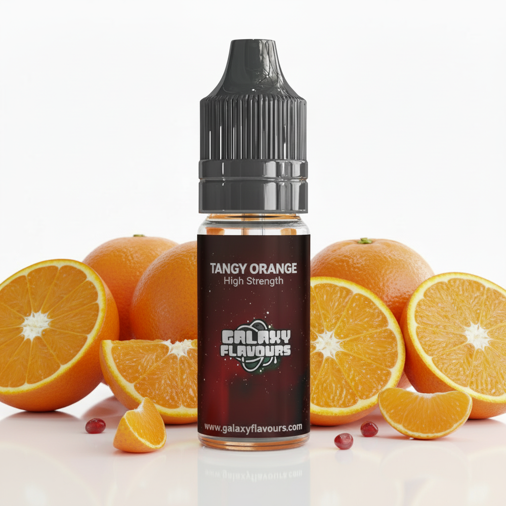 Galaxy Flavours Tangy Orange Food Flavouring Concentrate 10ml – Professional High Strength, Vegan, Gluten-Free