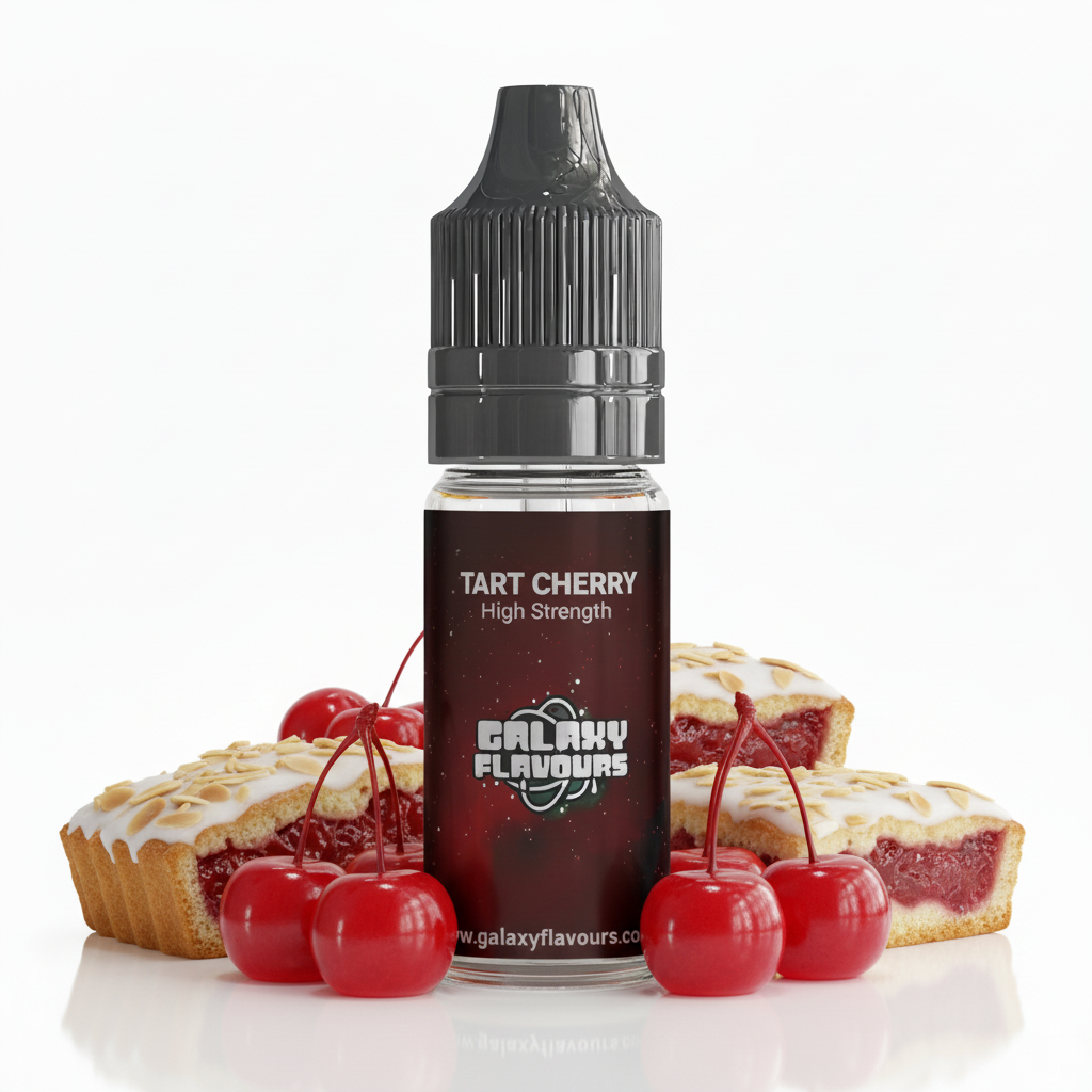 Galaxy Flavours Tart Cherry Food Flavouring Concentrate 10ml – Professional High Strength, Vegan, Gluten-Free