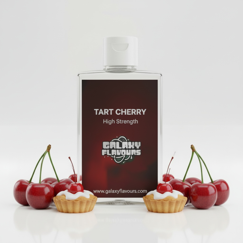 Galaxy Flavours Tart Cherry Food Flavouring Concentrate – Professional High Strength, Vegan, Gluten-Free