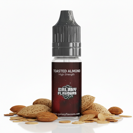 Galaxy Flavours Toasted Almond Food Flavouring Concentrate 10ml – Professional High Strength, Vegan, Gluten-Free