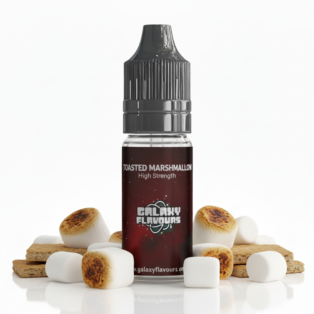 Galaxy Flavours Toasted Marshmallow Food Flavouring Concentrate 10ml – Professional High Strength, Vegan, Gluten-Free