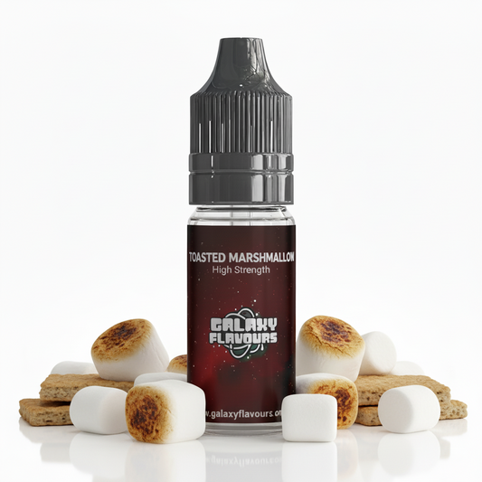 Galaxy Flavours Toasted Marshmallow Food Flavouring Concentrate 10ml – Professional High Strength, Vegan, Gluten-Free