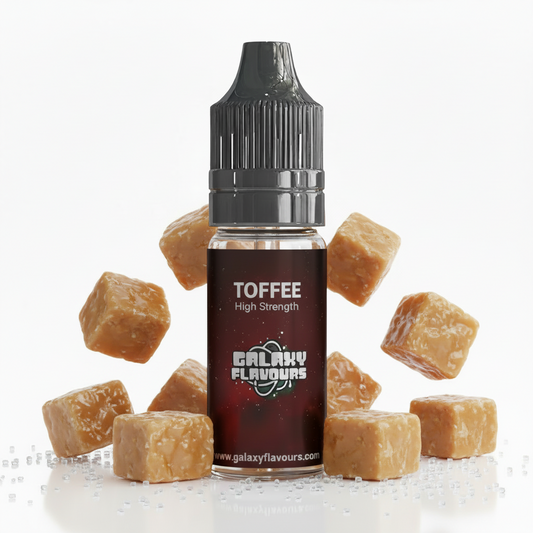 Galaxy Flavours English Toffee Food Flavouring Concentrate 10ml – Professional High Strength, Vegan, Gluten-Free