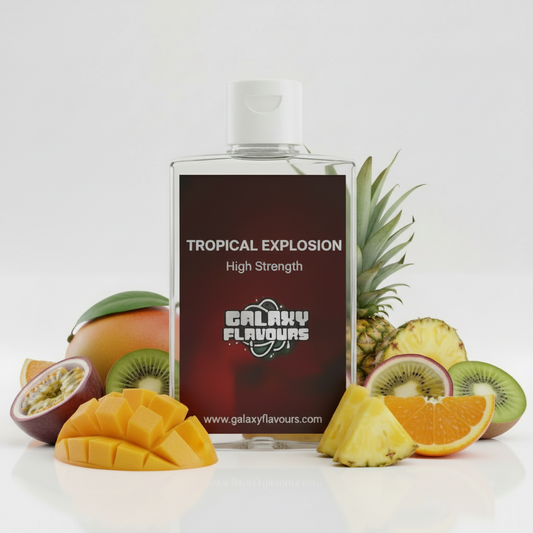 Galaxy Flavours Tropical Explosion Food Flavouring Concentrate – Professional High Strength, Vegan, Gluten-Free