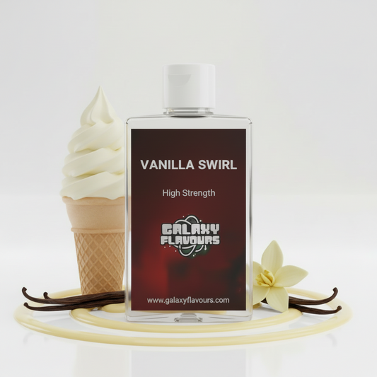 Galaxy Flavours Vanilla Swirl Food Flavouring Concentrate – Professional High Strength, Vegan, Gluten-Free