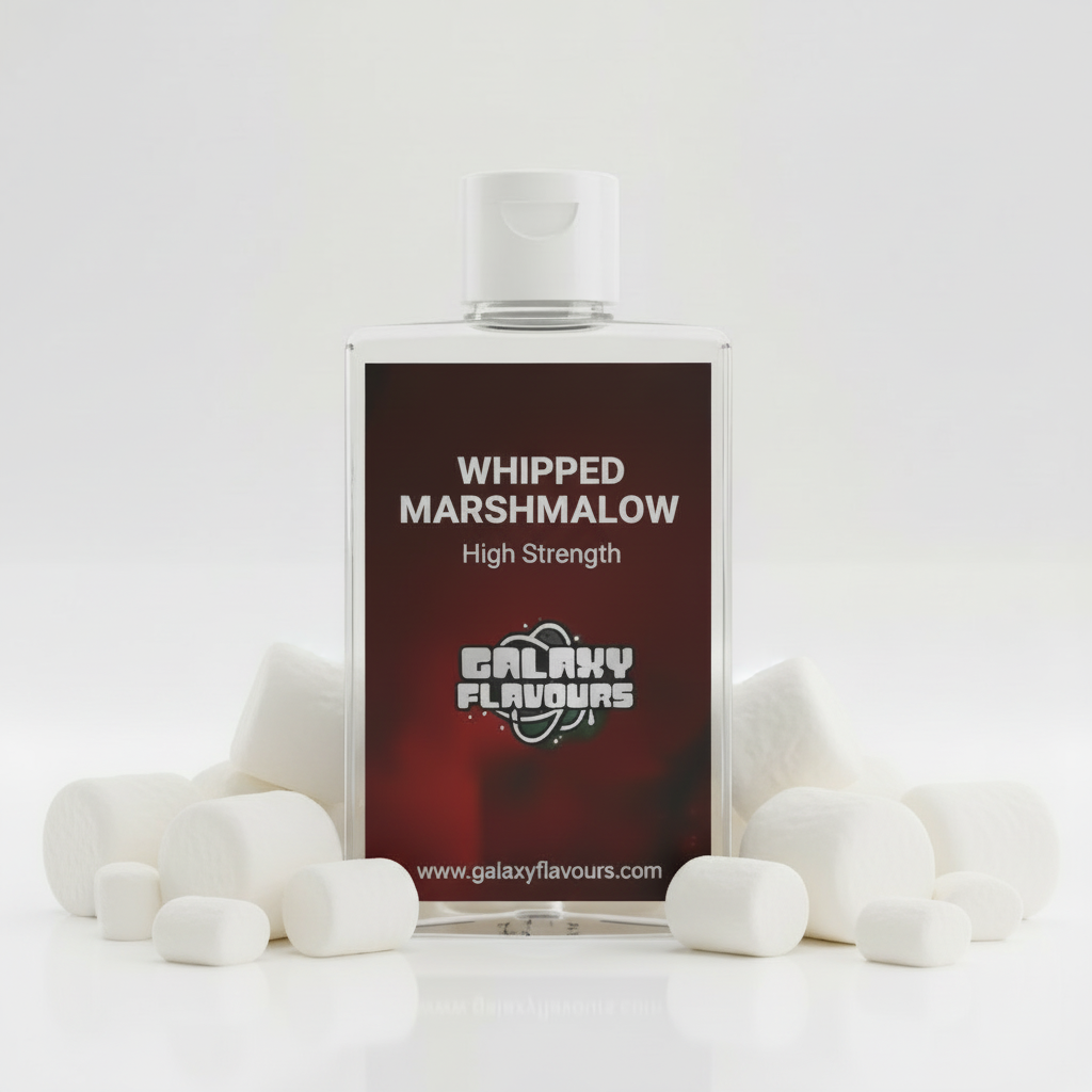 Galaxy Flavours Whipped Marshmallow Food Flavouring Concentrate – Professional High Strength, Vegan, Gluten-Free