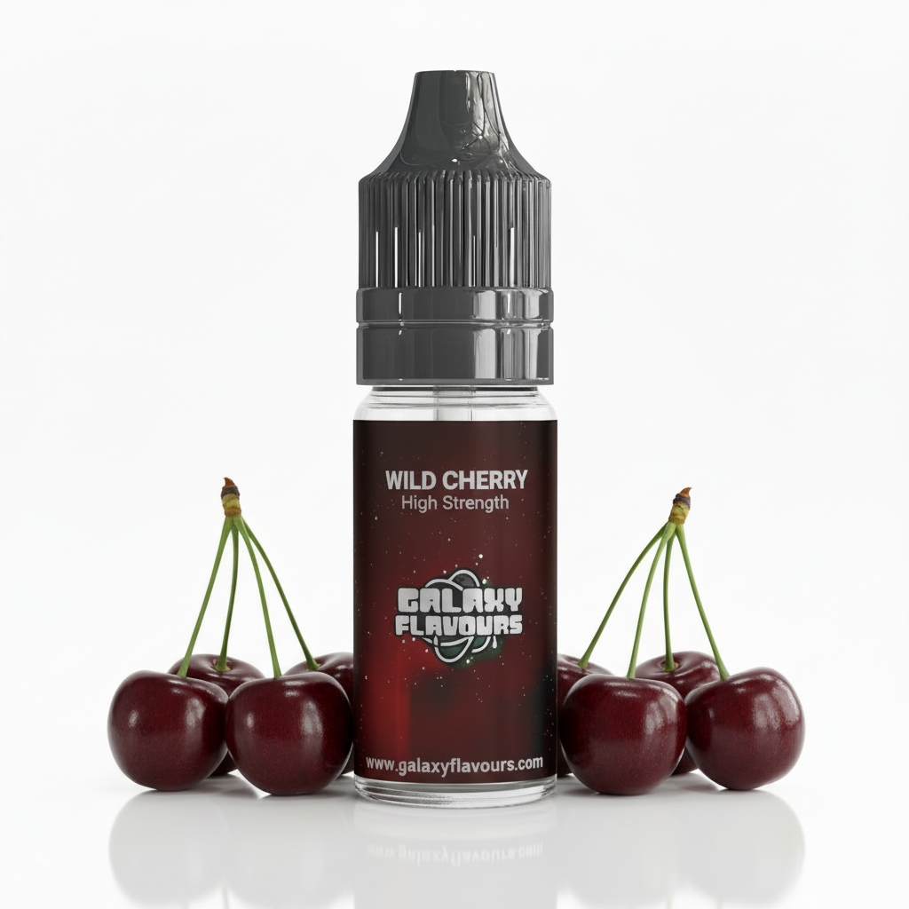 Galaxy Flavours Wild Cherry Food Flavouring Concentrate 10ml – Professional High Strength, Vegan, Gluten-Free