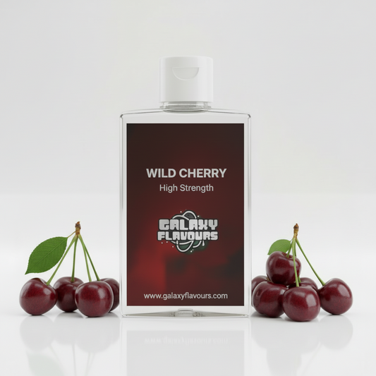 Galaxy Flavours Wild Cherry Food Flavouring Concentrate – Professional High Strength, Vegan, Gluten-Free