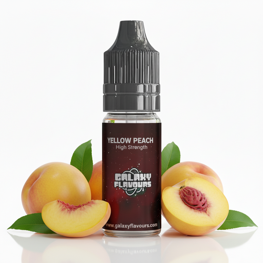 Galaxy Flavours Yellow Peach Food Flavouring Concentrate 10ml – Professional High Strength, Vegan, Gluten-Free
