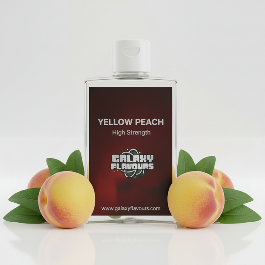 Galaxy Flavours Yellow Peach Food Flavouring Concentrate – Professional High Strength, Vegan, Gluten-Free