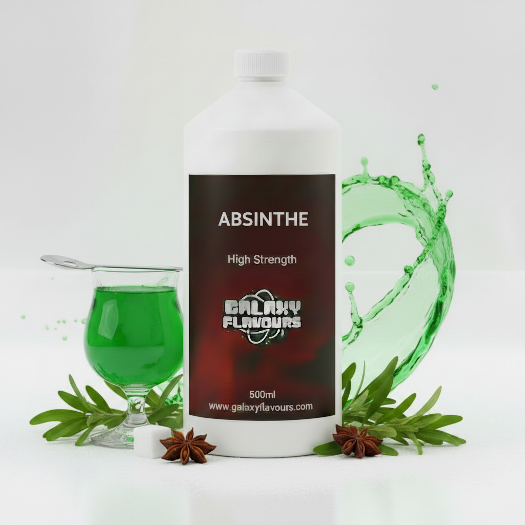 Galaxy Flavours Absinthe Food Flavouring Concentrate – Professional High Strength, Vegan, Gluten-Free