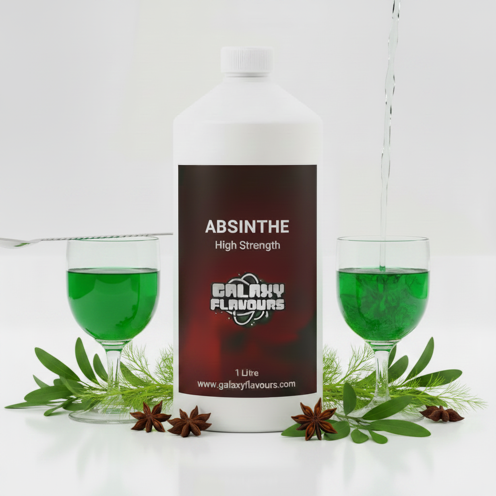 Galaxy Flavours Absinthe Food Flavouring Concentrate – Professional High Strength, Vegan, Gluten-Free