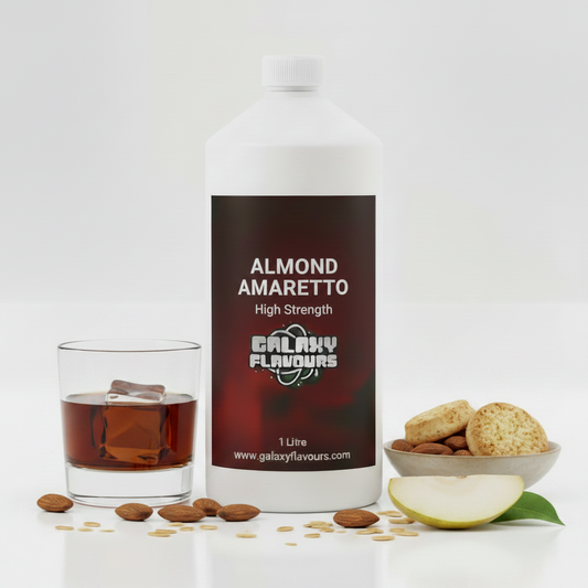 Galaxy Flavours Almond Amaretto Food Flavouring Concentrate – Professional High Strength, Vegan, Gluten-Free