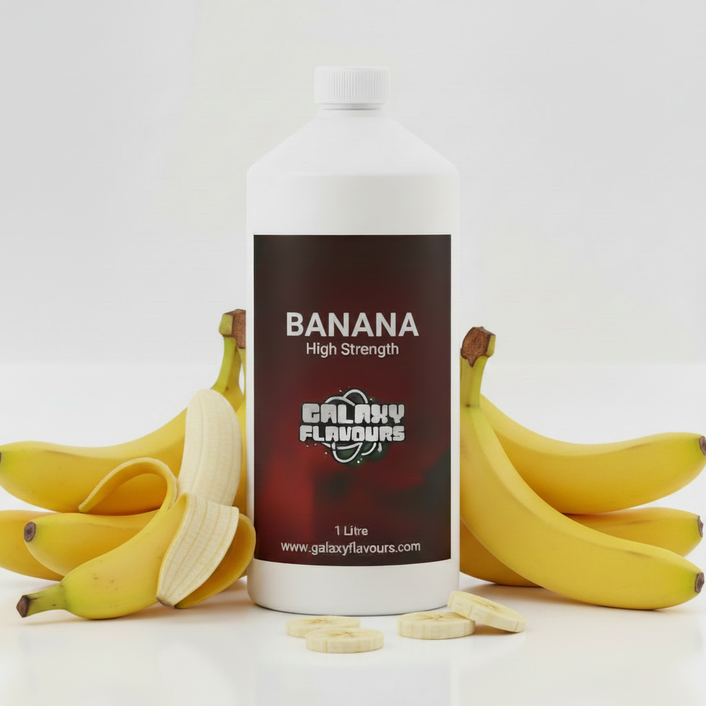 Galaxy Flavours Banana Food Flavouring Concentrate – Professional High Strength, Vegan, Gluten-Free