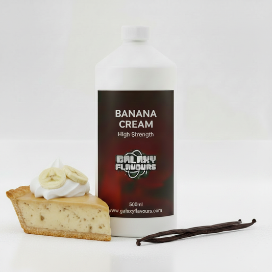 Galaxy Flavours Banana Cream Food Flavouring Concentrate – Professional High Strength, Vegan, Gluten-Free