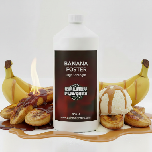 Galaxy Flavours Bananas Foster Food Flavouring Concentrate – Professional High Strength, Vegan, Gluten-Free