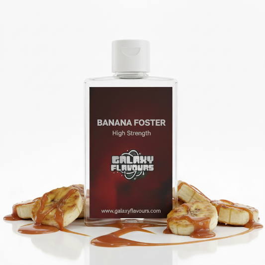 Galaxy Flavours Bananas Foster Food Flavouring Concentrate – Professional High Strength, Vegan, Gluten-Free