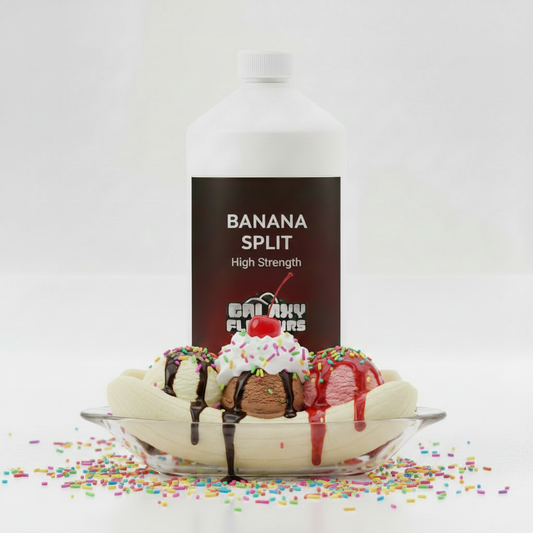 Galaxy Flavours Banana Split Food Flavouring Concentrate – Professional High Strength, Vegan, Gluten-Free