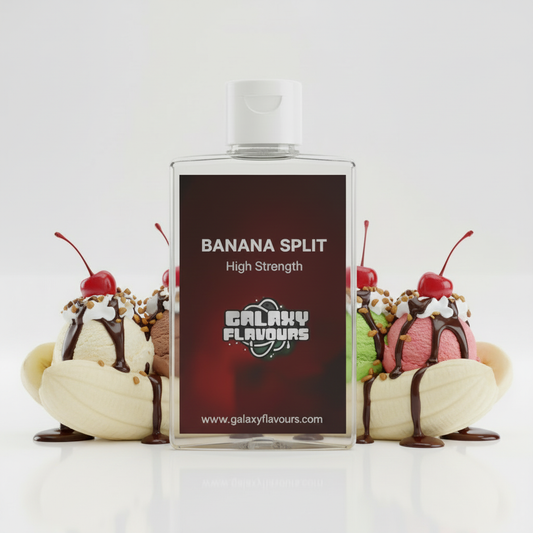 Galaxy Flavours Banana Split Food Flavouring Concentrate – Professional High Strength, Vegan, Gluten-Free