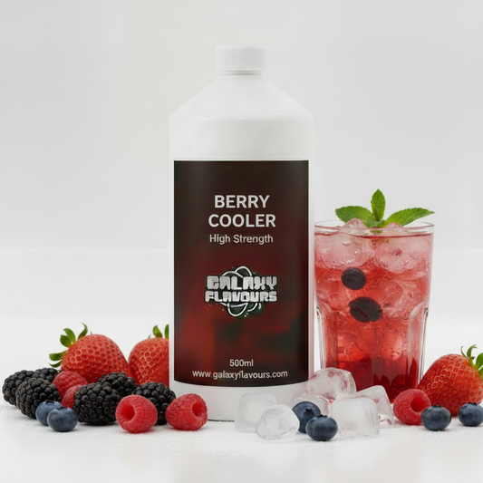 Galaxy Flavours Berry Cooler Food Flavouring Concentrate – Professional High Strength, Vegan, Gluten-Free