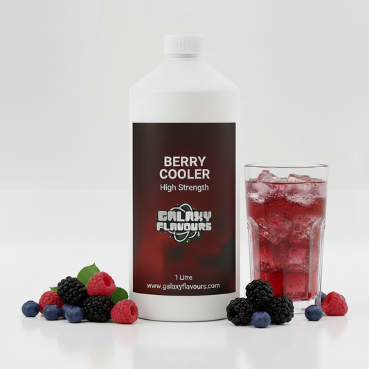 Galaxy Flavours Berry Cooler Food Flavouring Concentrate – Professional High Strength, Vegan, Gluten-Free