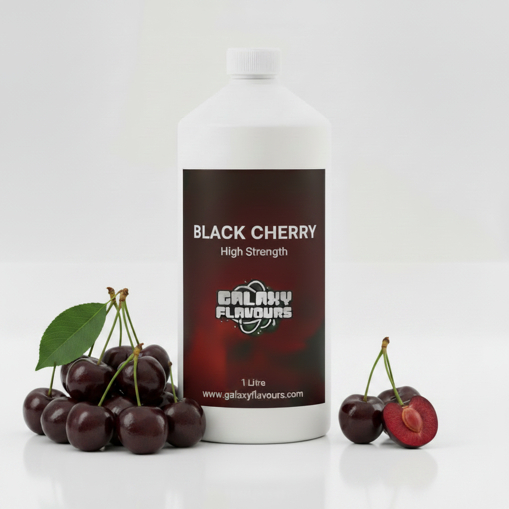 Galaxy Flavours Black Cherry Food Flavouring Concentrate – Professional High Strength, Vegan, Gluten-Free