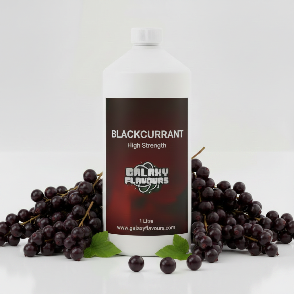Galaxy Flavours Blackcurrant Food Flavouring Concentrate – Professional High Strength, Vegan, Gluten-Free