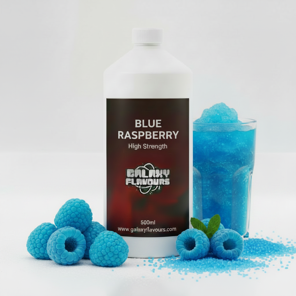 Galaxy Flavours Blue Raspberry Food Flavouring Concentrate – Professional High Strength, Vegan, Gluten-Free