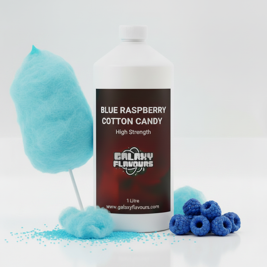 Galaxy Flavours Blue Raspberry Cotton Candy Food Flavouring Concentrate – Professional High Strength, Vegan, Gluten-Free