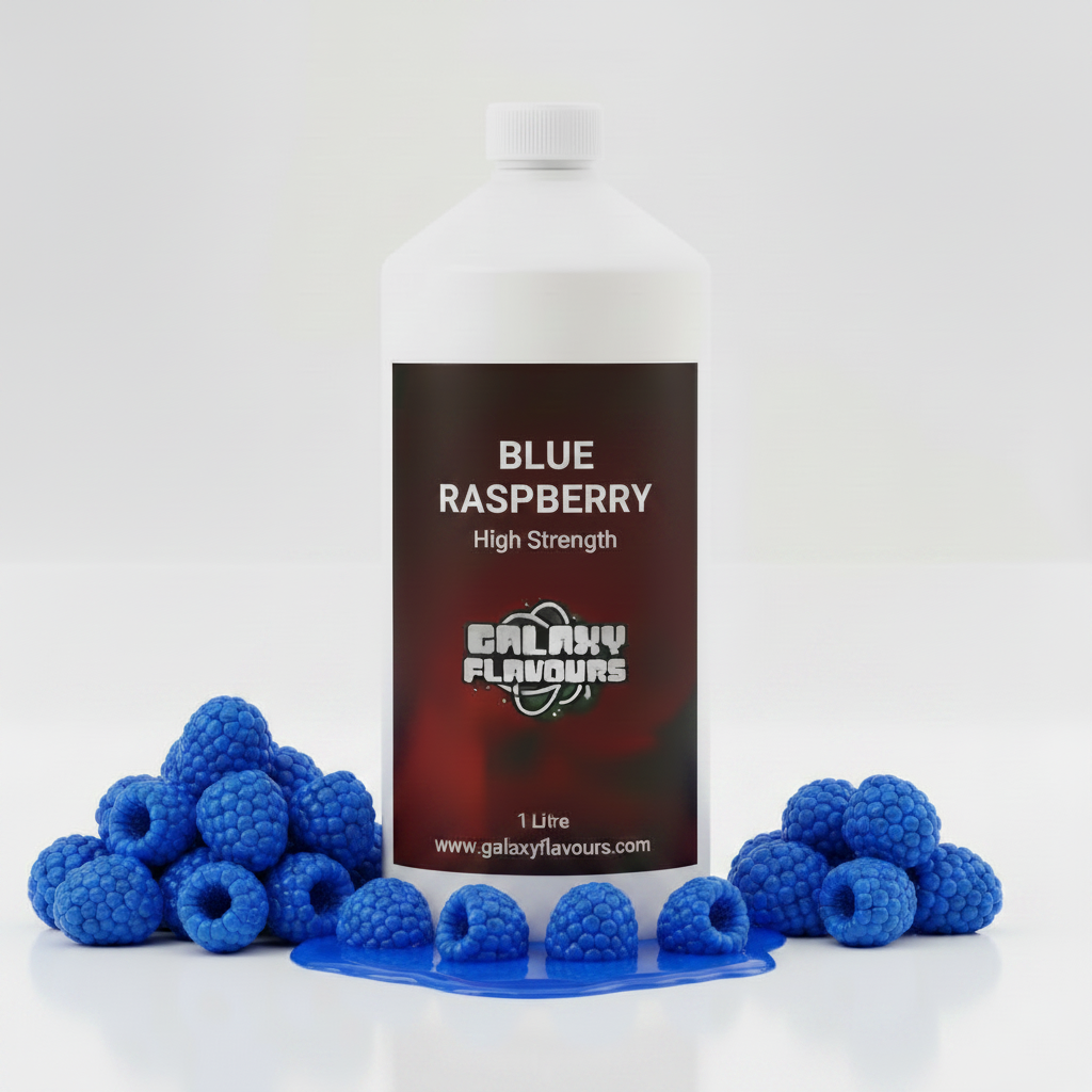 Galaxy Flavours Blue Raspberry Food Flavouring Concentrate – Professional High Strength, Vegan, Gluten-Free