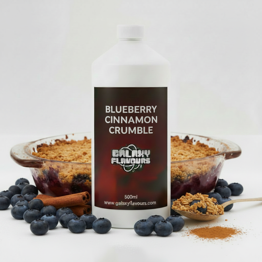 Galaxy Flavours Blueberry Cinnamon Crumble Food Flavouring Concentrate – Professional High Strength, Vegan, Gluten-Free